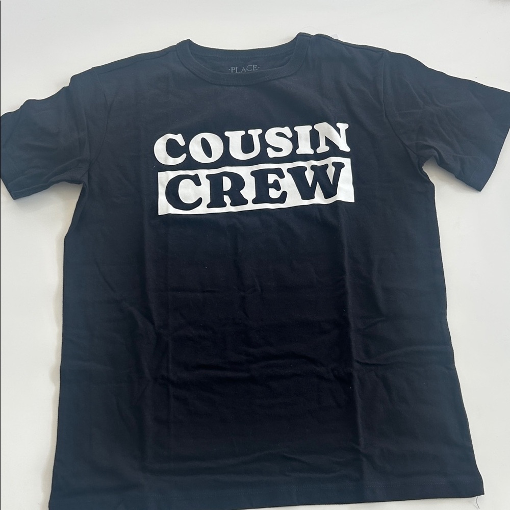 Place Black and White Cousin Crew Kids Tee
